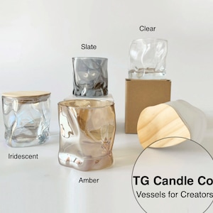Single Modern Candle Making Jars with Lids | Twisted Orb Designer Candle Making Kits
