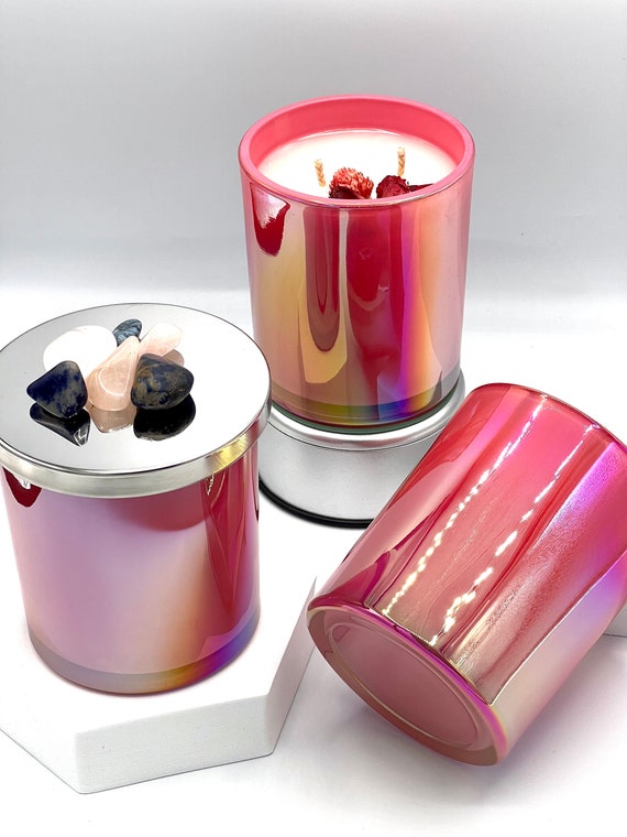 YEAR END Sale Pink 6pc Set Candle Making Jar Candle Jar Supplies