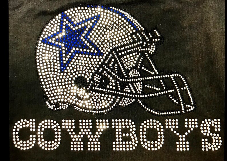 Dallas Cowboys Bling Rhinestone Women Tshirts Masks Gift Etsy