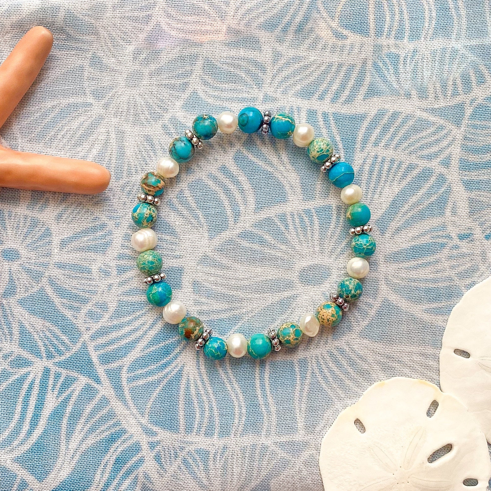 Hawaiian Bracelet Pearl Bracelet Hawaiian Jewelry Gemstone Etsy