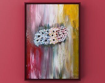 Fleurs - Acrylic Abstract Flower Painting