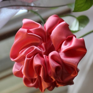 Bubblegum Pink Satin Scrunchie Hairband