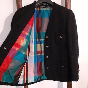 Black women&#39;s boutique jacket, Italian haute couture, spring/autumn