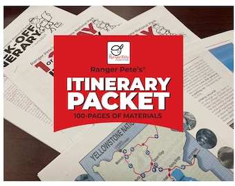 Ranger Pete's Basic Yellowstone Touring Itinerary Packet