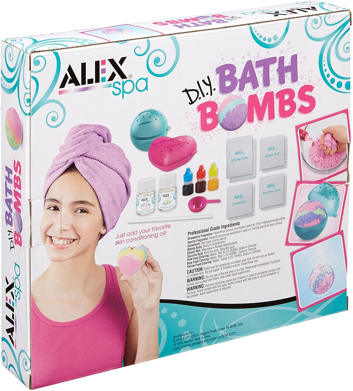 Alex Spa DIY Bath Bombs Kit Kids Bath Bomb Soap Kit Etsy