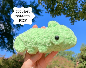 Patrón: Peluche camaleón de crochet