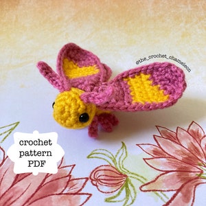Pattern: Rosy Maple Moth Crochet Plushie