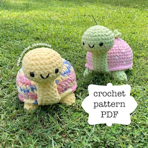 Pattern: Turtle Crochet Plushie | Includes Strawberry Turtle Pattern