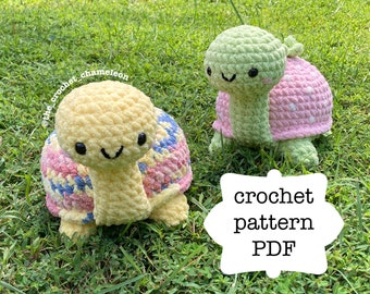 Pattern: Turtle Crochet Plushie | Includes Strawberry Turtle Pattern