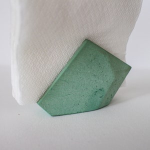 Grüner Beton Cocktail Serviettenhalter Küche Aufbewahrung Küche Beton Accessoires minimalistisch Zement Serviettenhalter Beton Serviettenständer