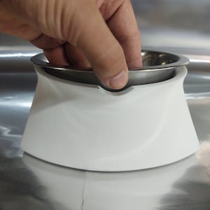 Beton schwere Hundenapf no-flip Beton schwere Hundenapf Futterschale Hundennapf Beton Fressnapf Napf Beton Futternapf Napf Wassernapf für Hunde