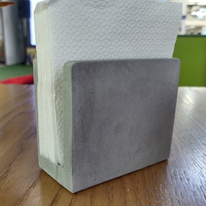Grauer Beton Cocktail Serviettenhalter Küche Aufbewahrung Küche Beton Accessoires minimalistischer Serviettenhalter Beton Serviettenständer