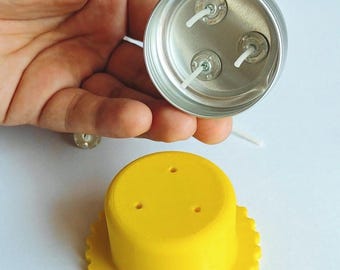 Candle Wick Centering Tool Wick Setter Silver Aluminum Jar Containers 30 g