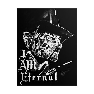 Freddy Krueger Horror Movie Poster: Halloween Wall Art