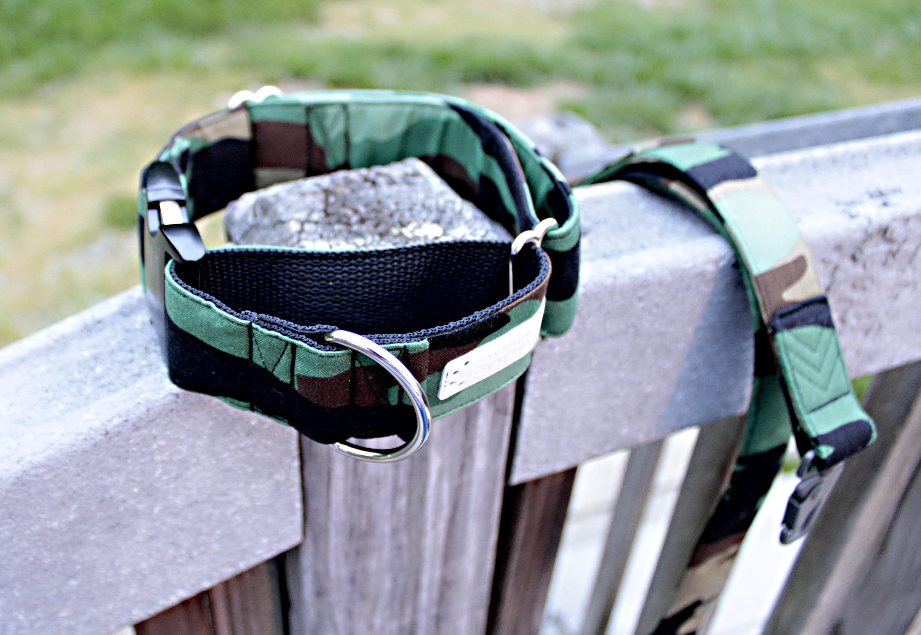 Camo Camouflage Martingale Dog Collar Adjustable Hunting Armed Etsy