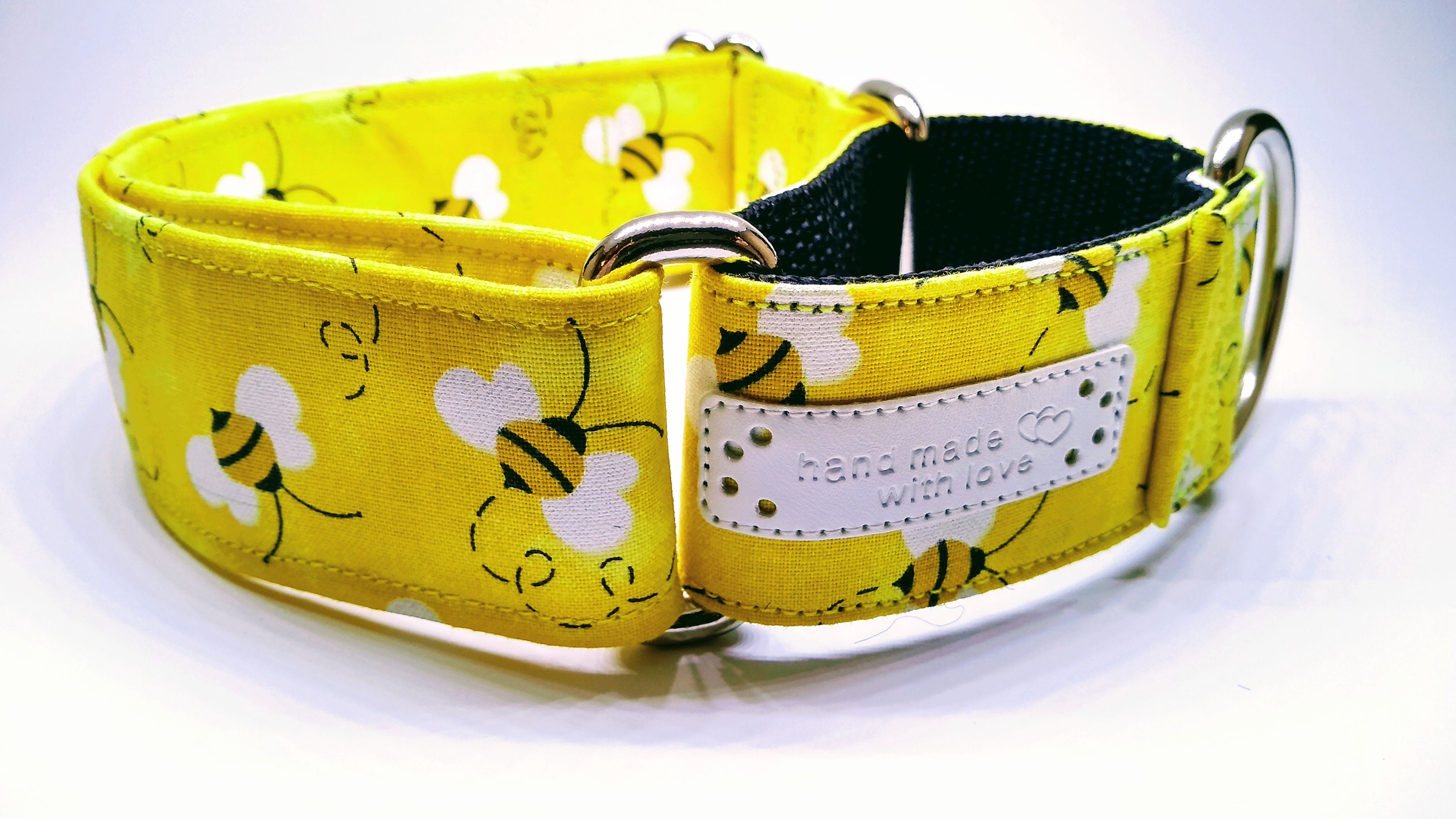 Honey Bee Martingale Dog Collar | Etsy