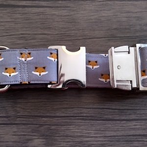Grey Fox Martingale Dog Collar (Buckle available through separate listing - see description)