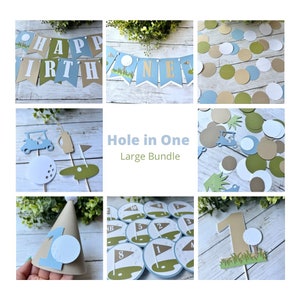Hole in One Large Party Bundle Golf Theme First Birthday Decorations
