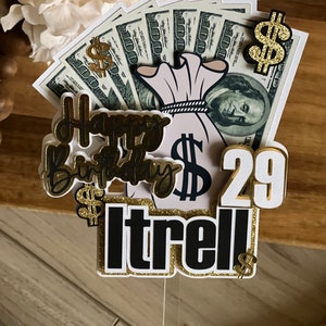 Geld Cake Topper Geldsack Bargeld 100 Dollar-Scheine