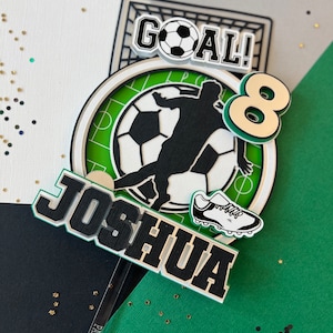 Soccer Cake Topper Sports Birthday Party Futball Football