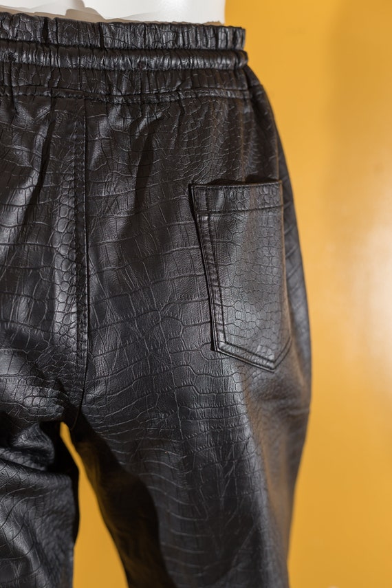 Vegan Leather Jogger - image 5