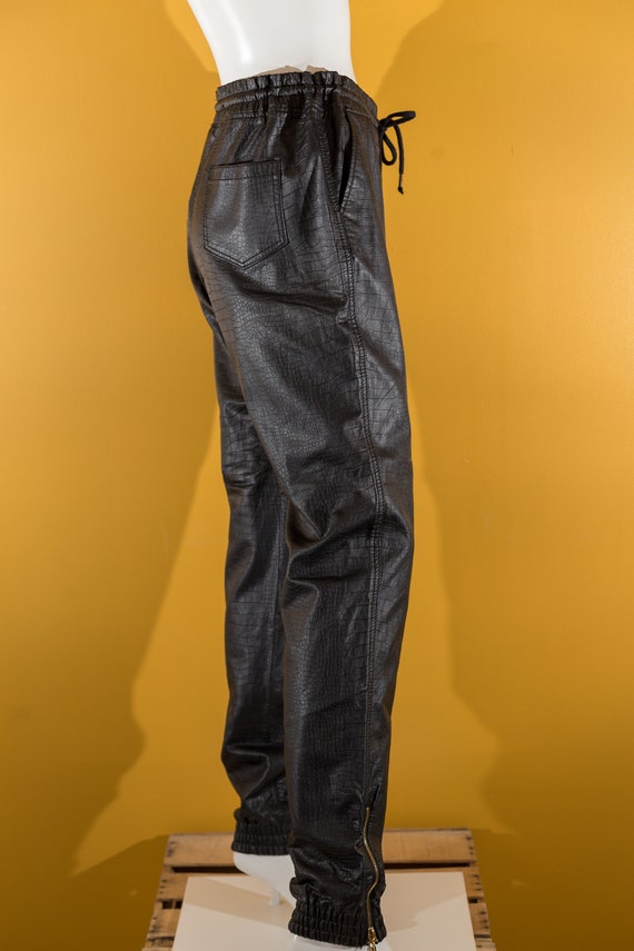 Vegan Leather Jogger - image 7