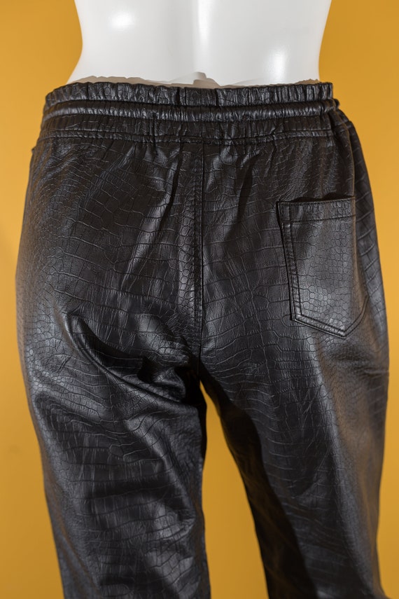 Vegan Leather Jogger - image 6