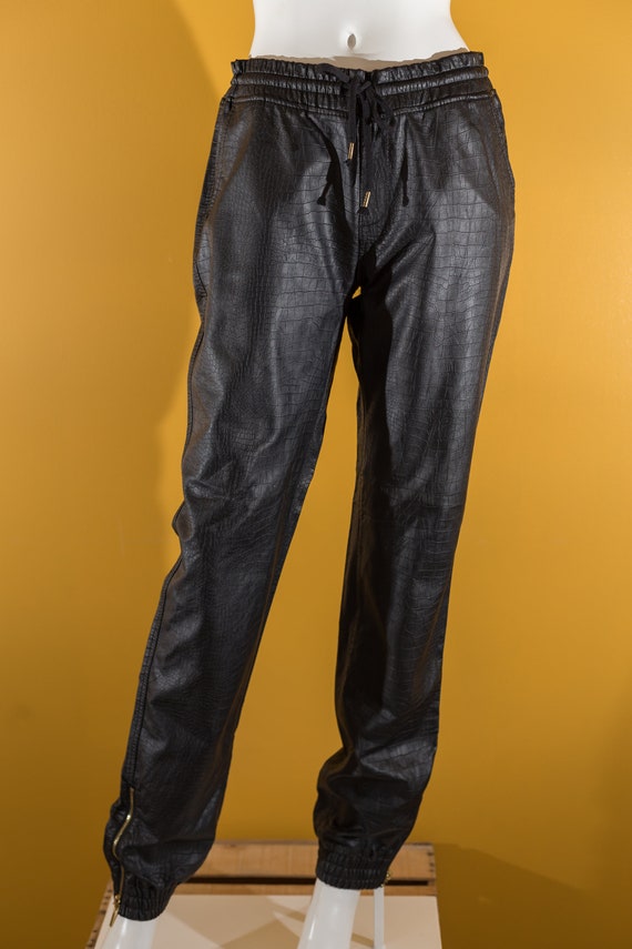 Vegan Leather Jogger - image 10