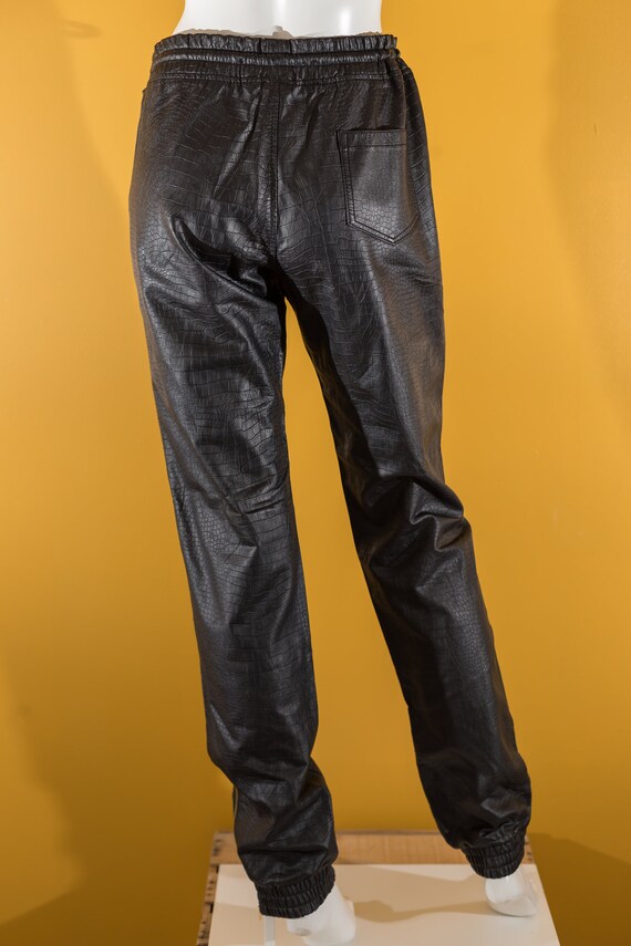 Vegan Leather Jogger - image 4