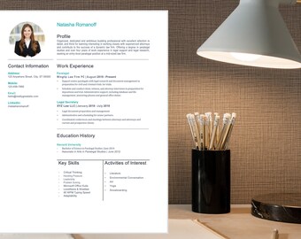 Profesjonalny szablon CV, Szablon CV, Nowoczesne CV, Szablon listu motywacyjnego, Microsoft Word CV, Kreatywne CV