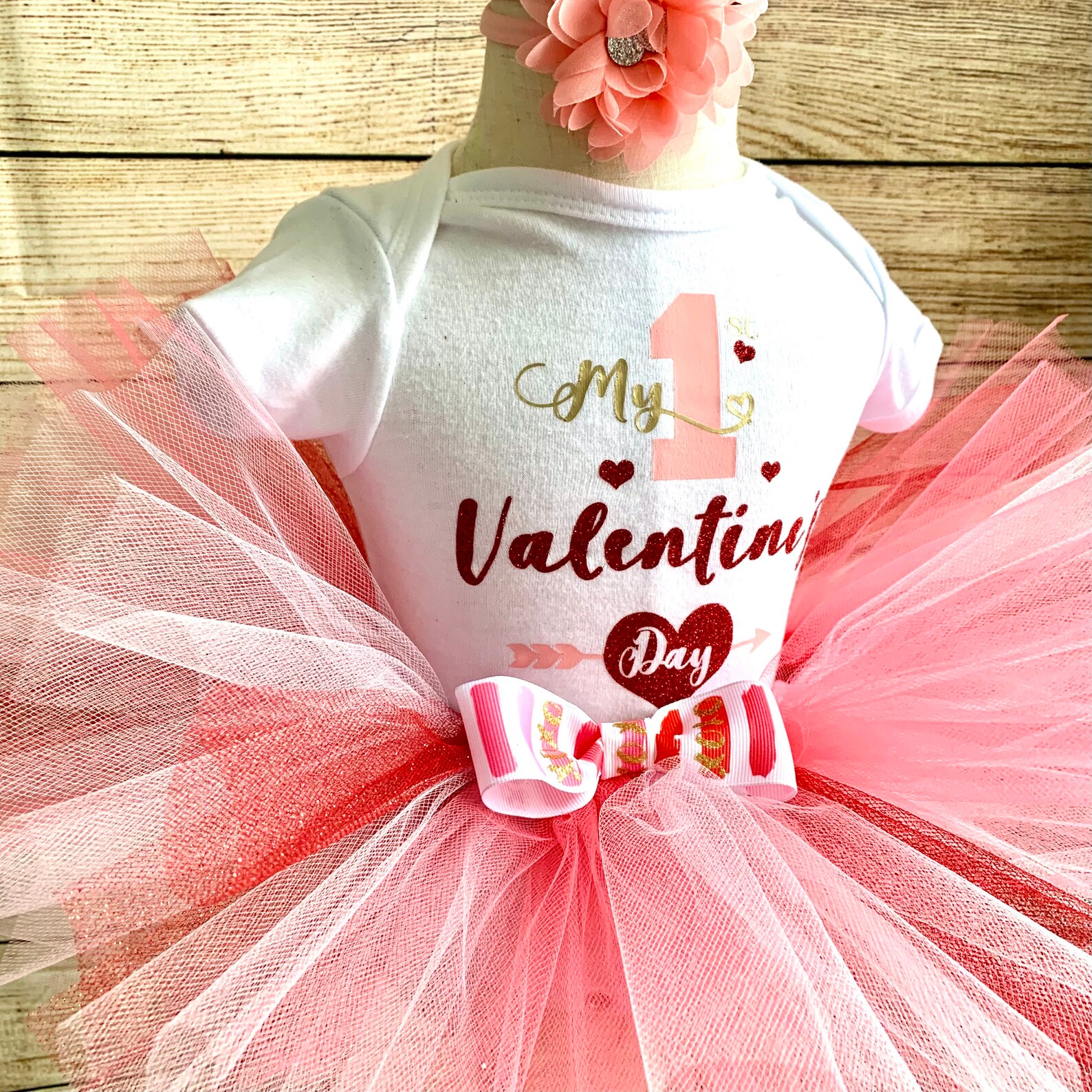Valentine Tutu Set / Little Girl Valentine outfit / Custom 1st Etsy