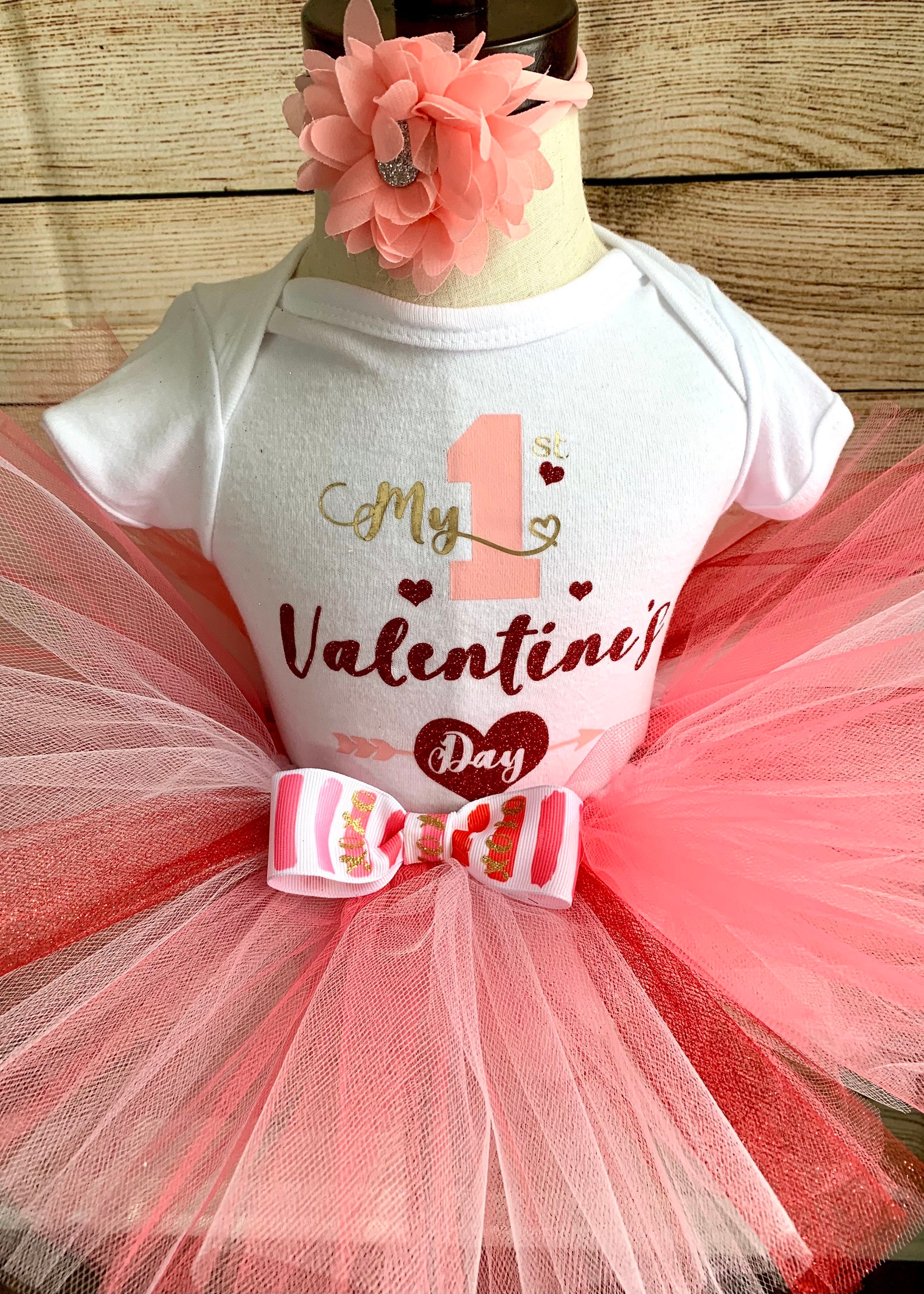 Valentine Tutu Set / Little Girl Valentine outfit / Custom 1st Etsy