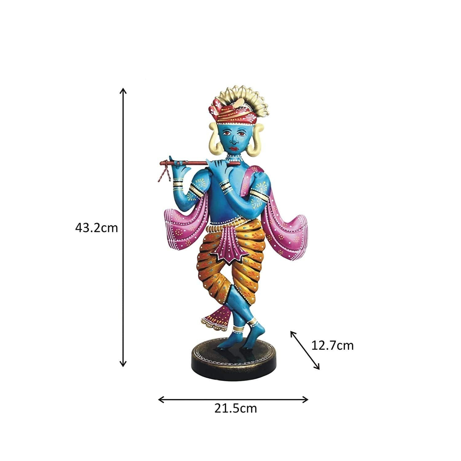 Krishna Playing Flute Decorative Gift Item Showpiece for Home Etsy