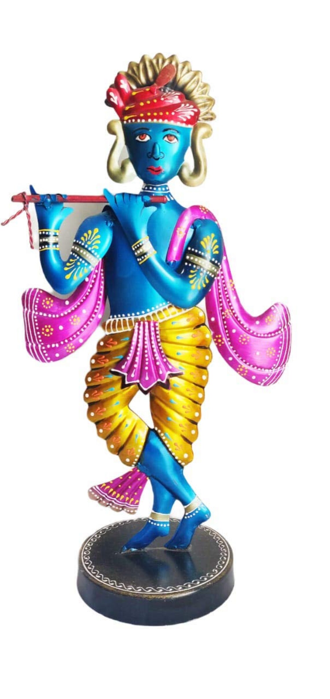Krishna Playing Flute Decorative Gift Item Showpiece for Home Etsy