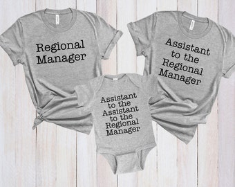 regional manager shirt and onesie