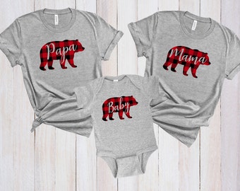 Mama Bear Papa Bear Etsy