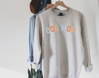 Dog Mom Women's Fashion Long Sleeve Sweatshirt Pullover Sweater Dogs Dog Mom Women's Fashion Long Sleeve Sweatshirt Pullover Sweater Dogs