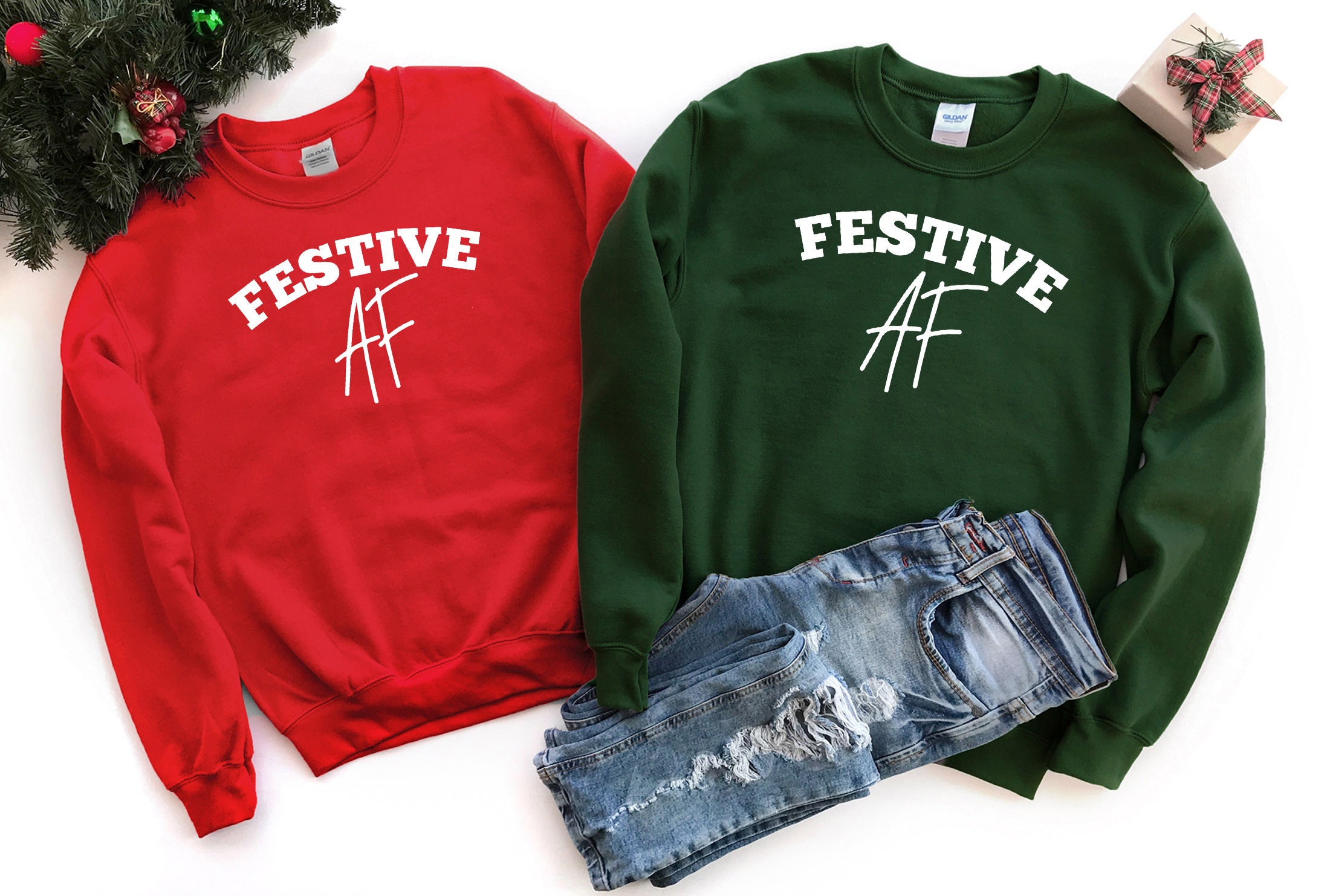 festive af sweatshirt