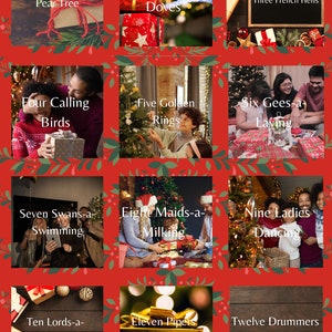 Instagram Puzzle Feed Canva Template - Christmas Themed