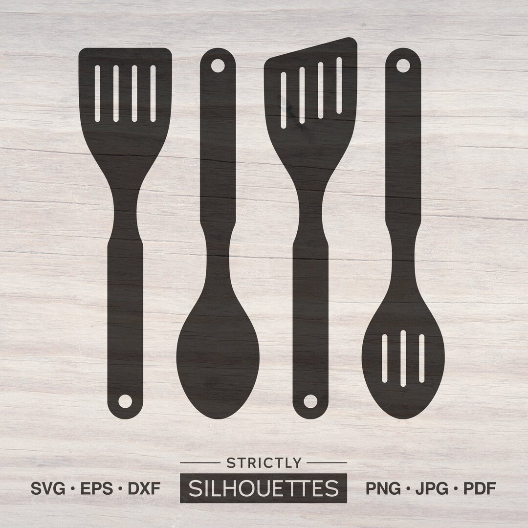 SVG Nylon Cooking Utensils (P1); Kitchen Utensils/serveware; Cut Files ...