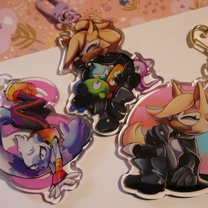 Whisper the Wolf Sonic Inspired Keychain-Charm