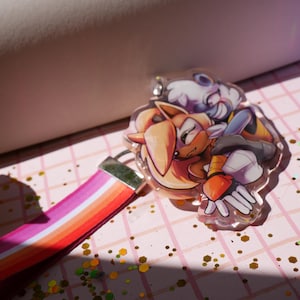 Whisper the Wolf Tangle Whisptangle Sonic Inspired Keychain-Charm