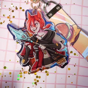 G&#39;raha Tia, Crystal Exarch inspired Lanyard Charm FFXIV