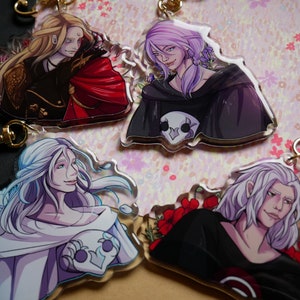 NEW STOCK Endwalker  Keychain Charms Zenos Emet-Selch / Hades Venat Hythlodaeus