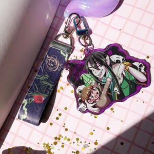 Heavens Officials Blessing Qi Rong and Guzi Lanyard Keychain Charms