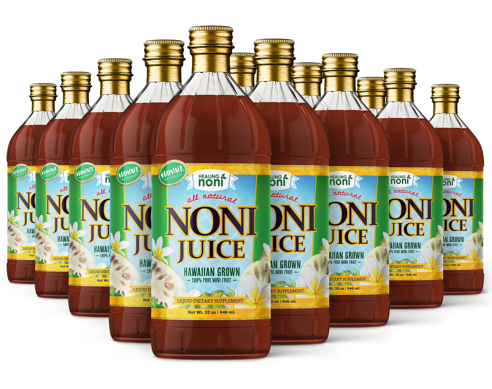 Hawaiian Noni Juice 32oz x 12 Etsy