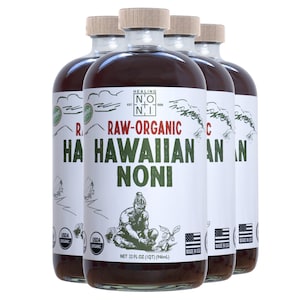 RAW Organic Hawaiian Noni Juice 32oz x 4