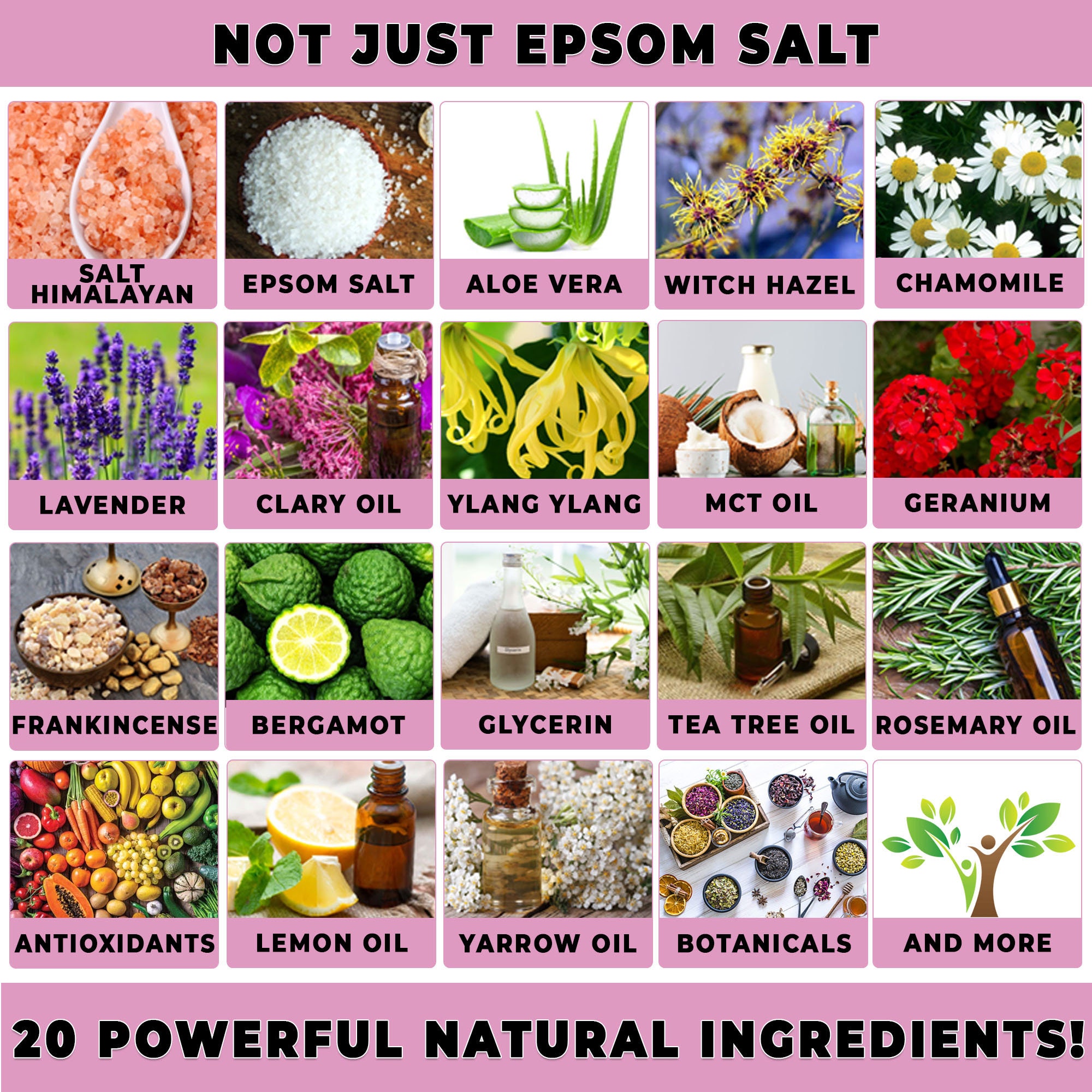 Sitz Bath Mix for Postpartum Care Soak, 20 Ingredients 1 Potent Pouch