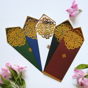 Wunderschöne GELDGELDUMSCHLÄGE [5er oder 10er Set] | Geldgeschenke, Geburtstage, Hochzeiten, etc. | Metallic Gold Finish