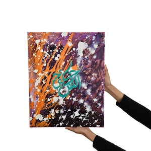 Arabic Calligraphy Art | ORIGINAL ART on canvas | Islamic Art | Abstract Art